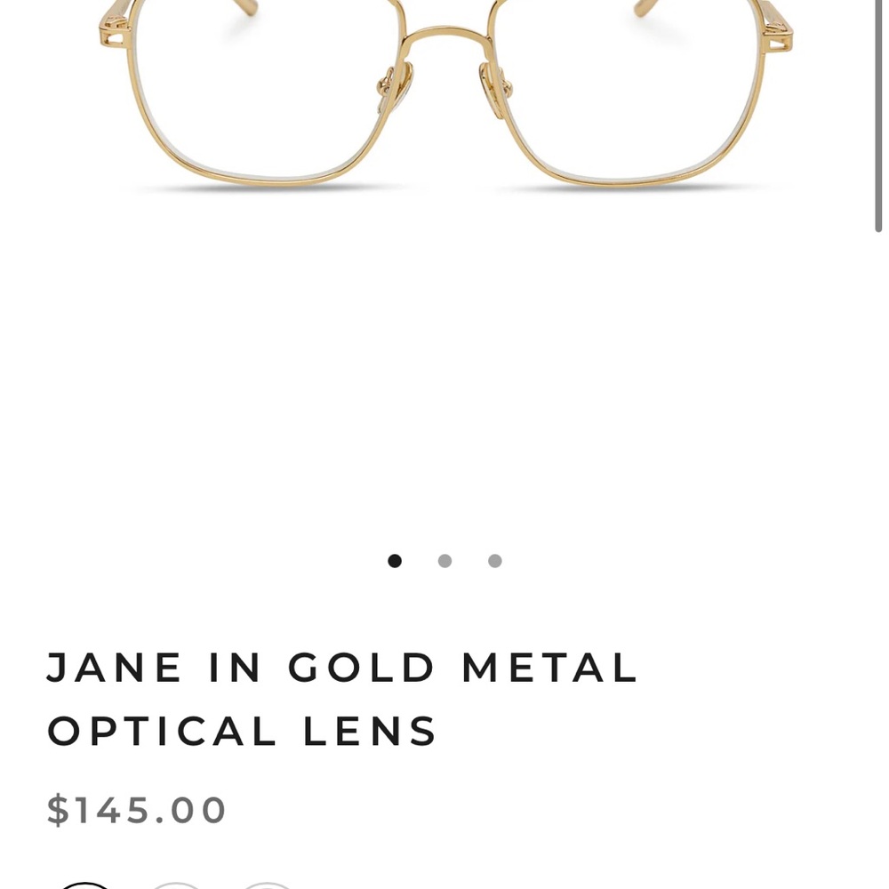 Elisa Johnson Jane Metal Clear Glasses - Picture 4 of 7